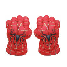 Load image into Gallery viewer, The Avengers Superhero Plush Hulk and Spiderman Gloves Soft 25cm